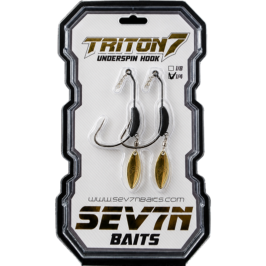 Triton7 Gold Underspin Hooks